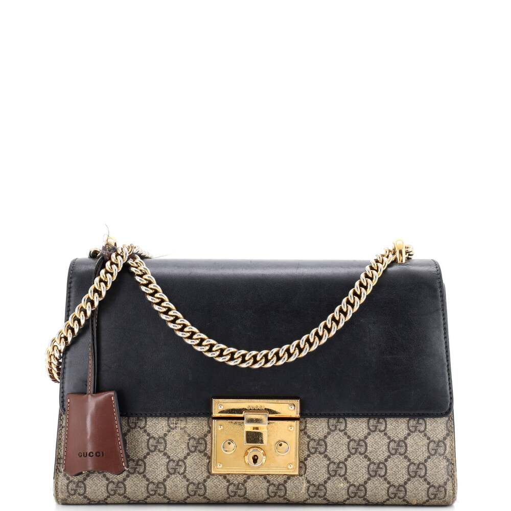 Gucci Padlock Shoulder Bag Gg Coated #253404G12B